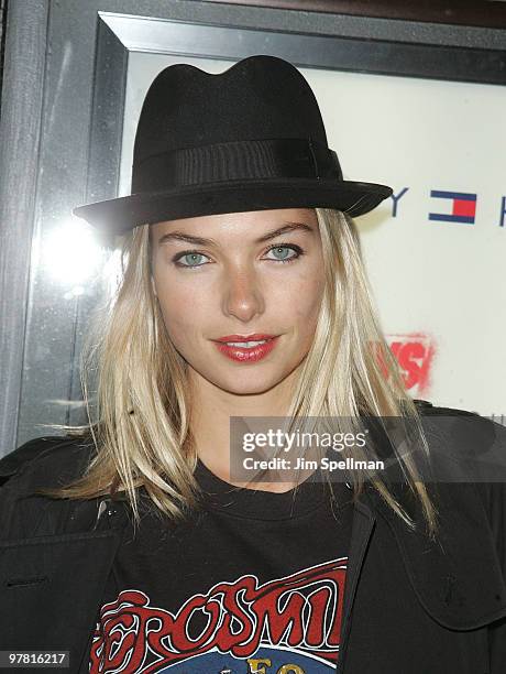 Jessica Hart attends "The Runaways" New York premiere at Landmark Sunshine Cinema on March 17, 2010 in New York City.