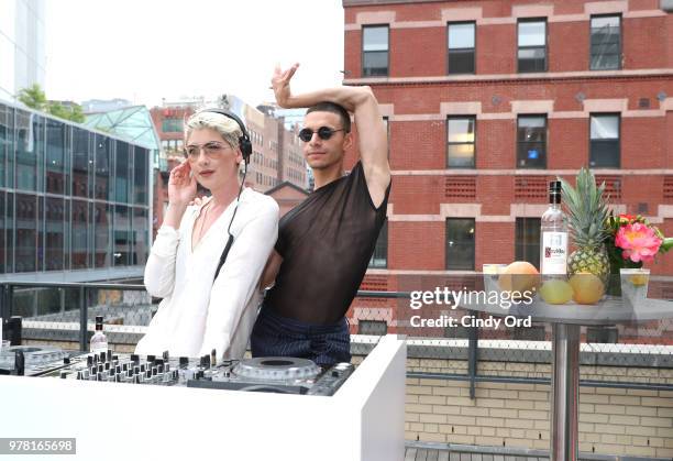 Whitney Fierce and Actor Jason Rodriguez at the Ketel Market during PRIDE PLACE NYC opening, in partnership with longstanding LGBTQ ally, Ketel One...