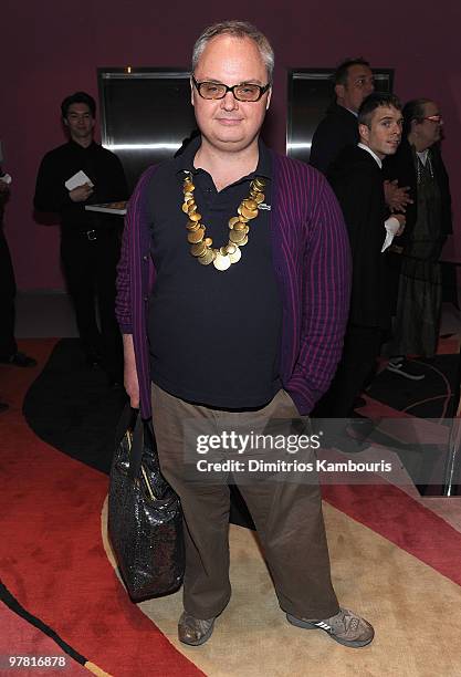 Mickey Boardman attends the 2010 CFDA Fashion Awards Nomination Announcement at DVF Studio on March 17, 2010 in New York City.