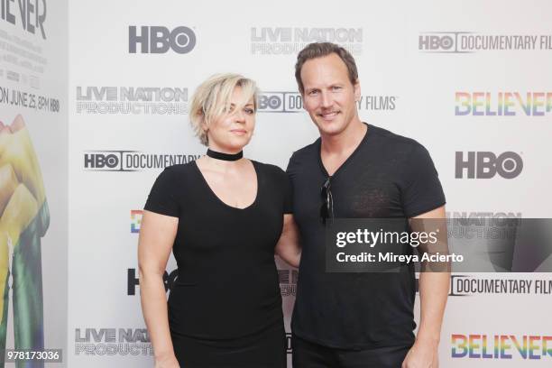 Dagmara Dominczyk and actor Patrick Wilson attend the "Believer" New York Premiere at Metrograph on June 18, 2018 in New York City.