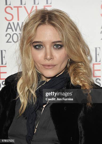 Ashley Olsen attends the ELLE Style Awards 2010 at Grand Connaught Rooms on February 22, 2010 in London, England.