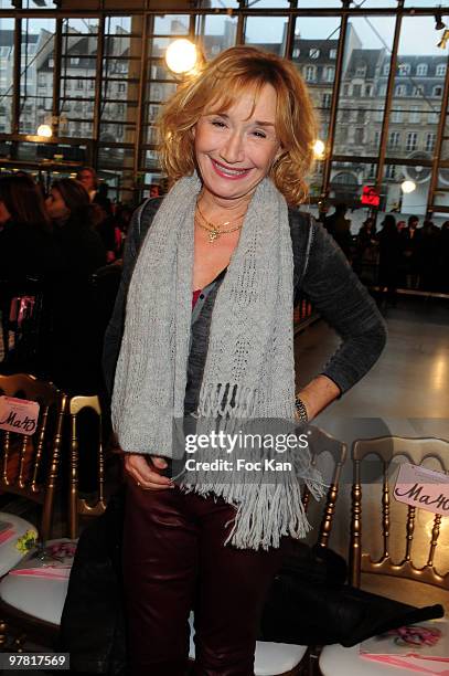 Actress Marie Anne Chazel attends the Christian Lacroix: Paris Fashion Week Haute Couture S/S 2009 at the Centre Georges Pompidou pn January 27, 2009...