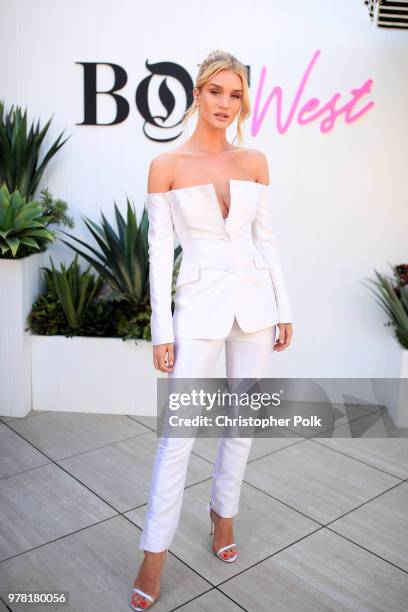 Rosie Huntington-Whiteley attends the BoF West Summit at Westfield Century City on June 18, 2018 in Century City, California.