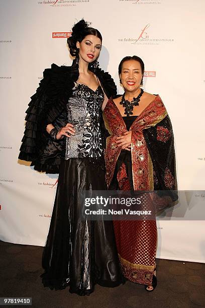 Sue Wong attends the FGILA's 2nd Annual "The Designer And The Muse" charity fashion event at The Standard Hotel on March 17, 2010 in Los Angeles,...