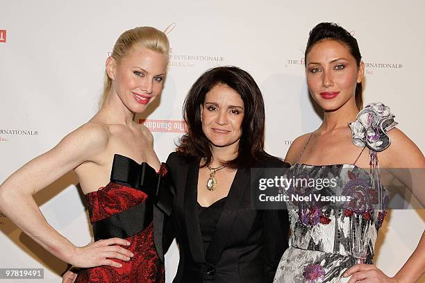 Lourdes Chavez attends the FGILA's 2nd Annual "The Designer And The Muse" charity fashion event at The Standard Hotel on March 17, 2010 in Los...