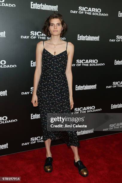 Raphaelle attends a New York screening of "Sicario: Day of the Soldado" at Meredith, Inc. On June 18, 2018 in New York, New York.