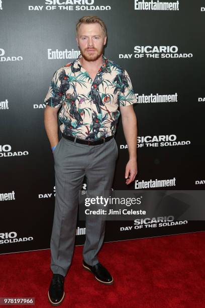 Diego Klattenhoff attends a New York screening of "Sicario: Day of the Soldado" at Meredith, Inc. On June 18, 2018 in New York, New York.