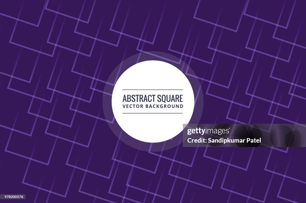 Abstract Purple Square Shape Background
