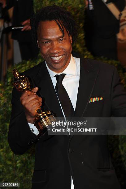 Geoffrey Fletcher, Academy Award Winner for Adapted Screenplay for "Precious", arrives at the Vanity Fair Dinner And After Party celebrating the 82nd...