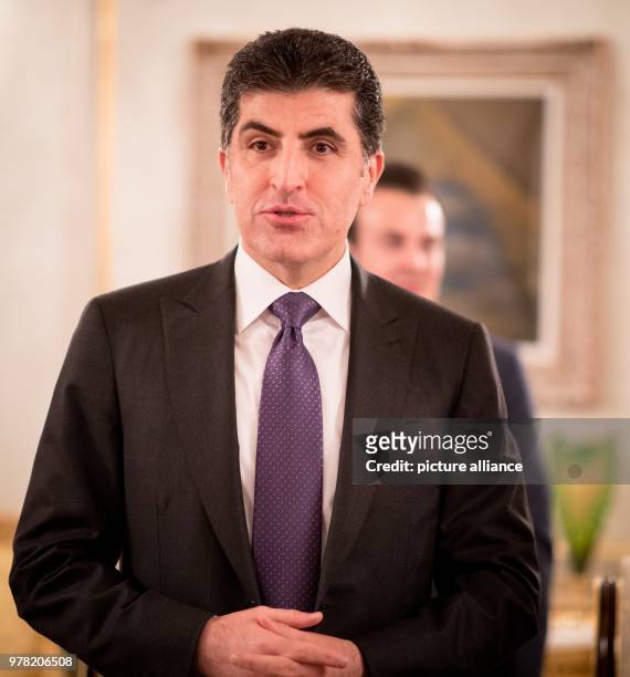 April 2018, Erbil, Iraq: Nechirvan Barzani, Prime Minister of the Kurdistan Region of Iraq. Photo: Kay Nietfeld/dpa