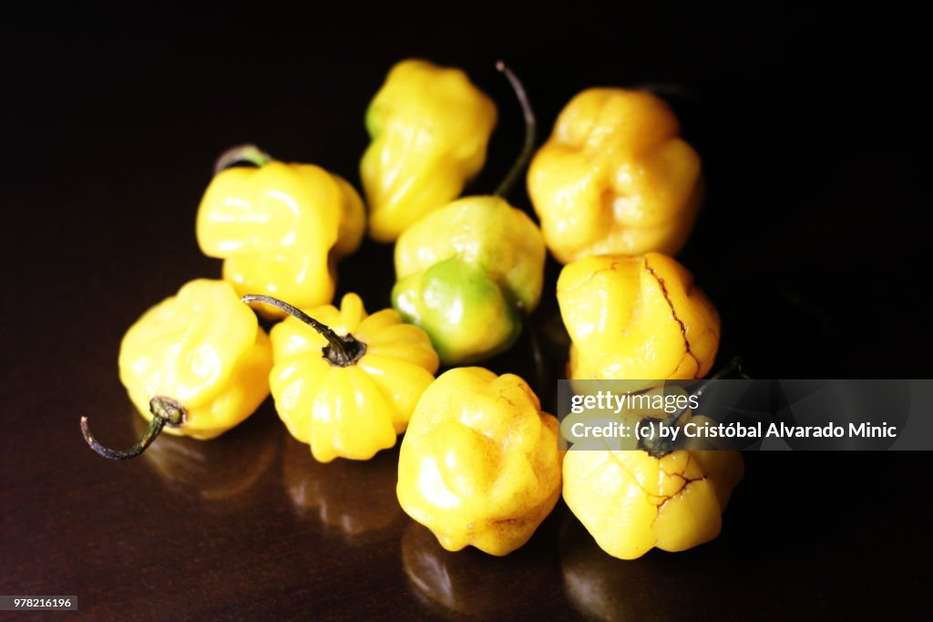 Small Yellow Chili Peppers