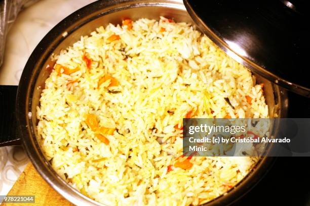 white rice in a pot - cultura de venezuela fotografías e imágenes de stock