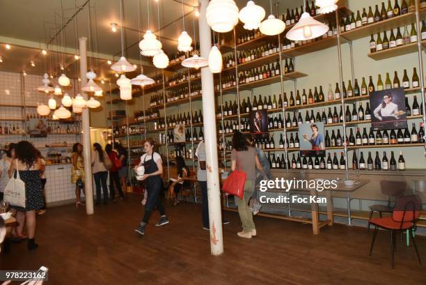 General view of atmosphere during the "Filles A Cotelettes" Party Hosted by Grand Seigneur Magazine at Grocery/Bar Bel Ordinaire on June 18, 2018 in...