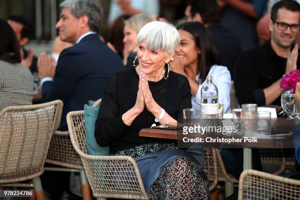 Maye Musk attends the BoF West Summit at Westfield Century City on June 18, 2018 in Century City, California.