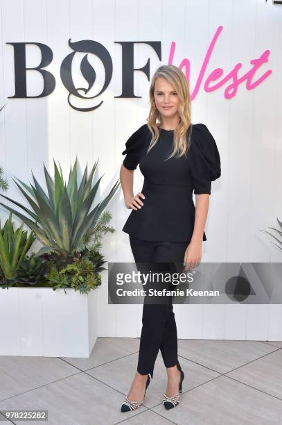 Kelly Sawyer Patricof attends the BoF West Summit at Westfield Century City on June 18, 2018 in Century City, California.