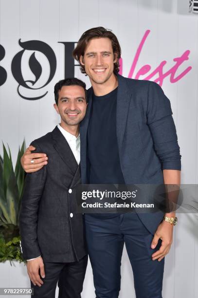 Imran Amed and Zac Stenmark attend the BoF West Summit at Westfield Century City on June 18, 2018 in Century City, California.