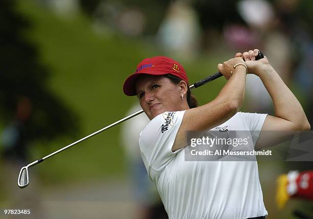 Lorie Kane competes in first-round play in the 2004 McDonald's LPGA Championship at DuPont Country Club, Wilmington, Delaware, June 10, 2004.