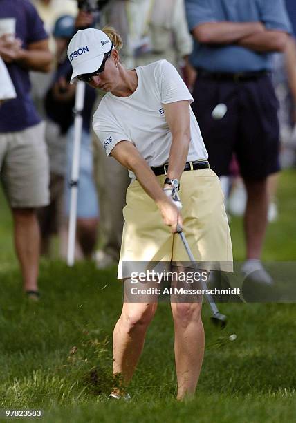Karrie Webb competes in first-round play in the 2004 McDonald's LPGA Championship at DuPont Country Club, Wilmington, Delaware, June 10, 2004.