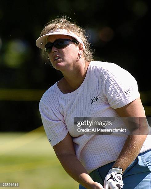 Kristal Parker-Manzo competes in the second-round of the 2004 McDonald's LPGA Championship at DuPont Country Club, Wilmington, Delaware, June 12,...
