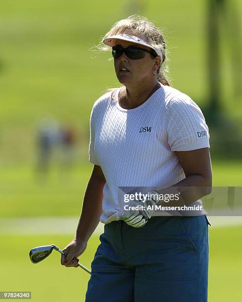 Kristal Parker-Manzo competes in the second-round of the 2004 McDonald's LPGA Championship at DuPont Country Club, Wilmington, Delaware, June 12,...