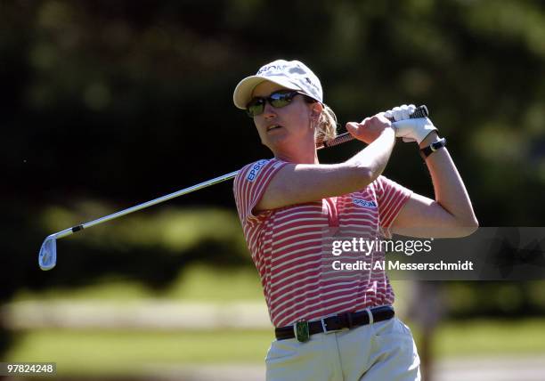 Karrie Webb competes in the second-round of the 2004 McDonald's LPGA Championship at DuPont Country Club, Wilmington, Delaware, June 12, 2004.