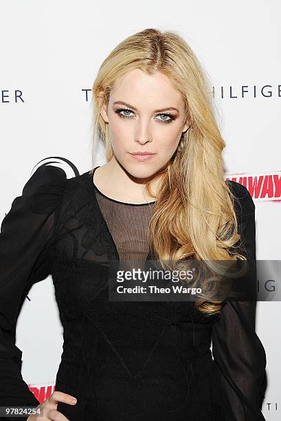 Actress Riley Keough attends "The Runaways" New York premiere at Landmark Sunshine Cinema on March 17, 2010 in New York City.