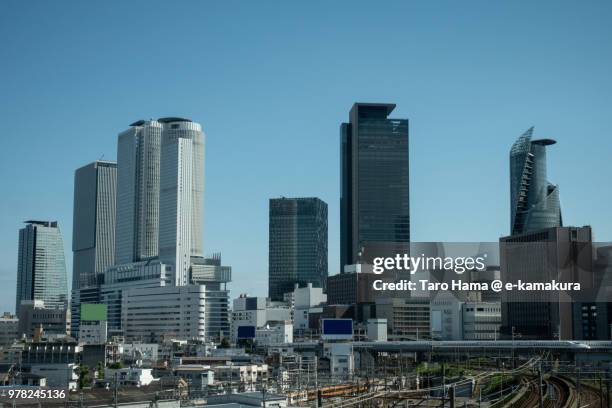 center of nagoya city in aichi prefecture - nagoya bildbanksfoton och bilder