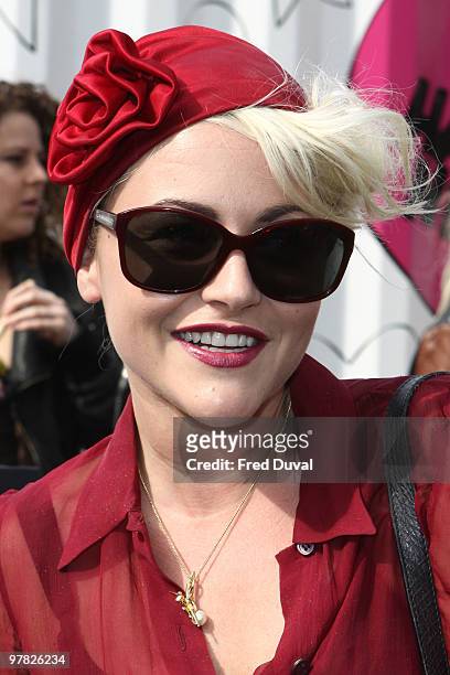 Jaime Winstone attends photocall to launch new mobile fashion room at Harvey Nichols on March 18, 2010 in London, England.
