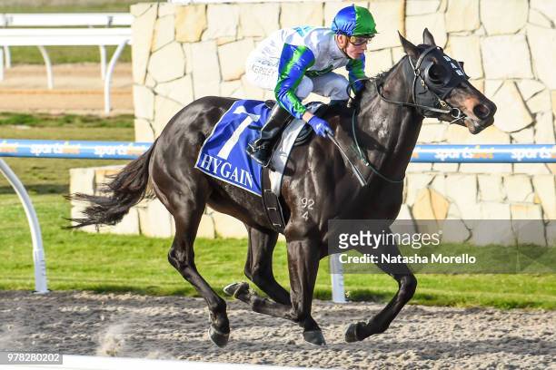 She's Popular ridden by Fred Kersley wins the Cardinia Club Trivia 22nd June BM58 Handicap at Racing.com Park Synthetic Racecourse on June 19, 2018...
