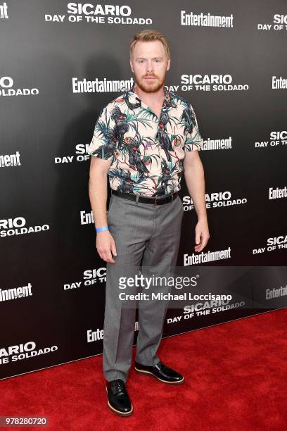 Actor Diego Klattenhoff attends the New York screening of "Sicario: Day Of The Soldado" on June 18, 2018 in New York City.