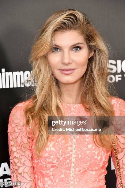 Model Ashley Haas attends the New York screening of "Sicario: Day Of The Soldado" on June 18, 2018 in New York City.