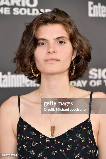 Singer Raphaelle attends the New York screening of "Sicario: Day Of The Soldado" on June 18, 2018 in New York City.