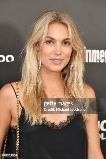 Model Nathalie Darcas attends the New York screening of "Sicario: Day Of The Soldado" on June 18, 2018 in New York City.