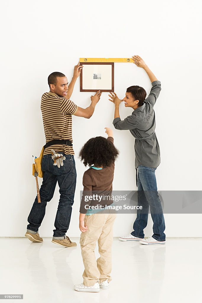 Family hanging picture frame