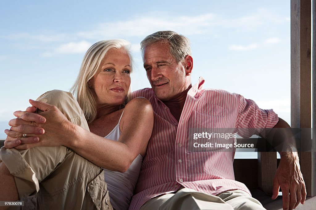 Mature couple relaxing