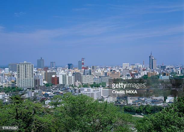 cityscape of sendai, sendai, miyagi, japan - 仙台 ストックフォトと画像