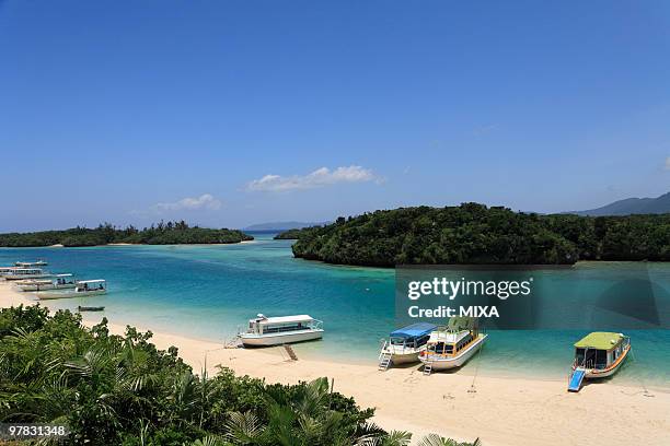 kabira bay, ishigaki, okinawa, japan - yaeyama islands stock pictures, royalty-free photos & images