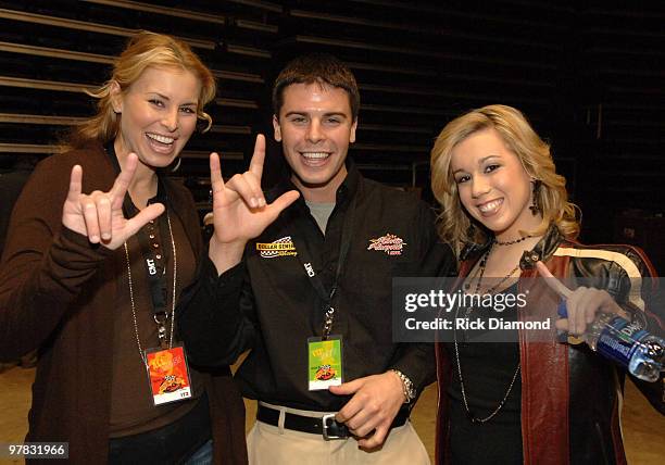 Niki Taylor, NASCAR Driver Burney Lamar and Erika Jo