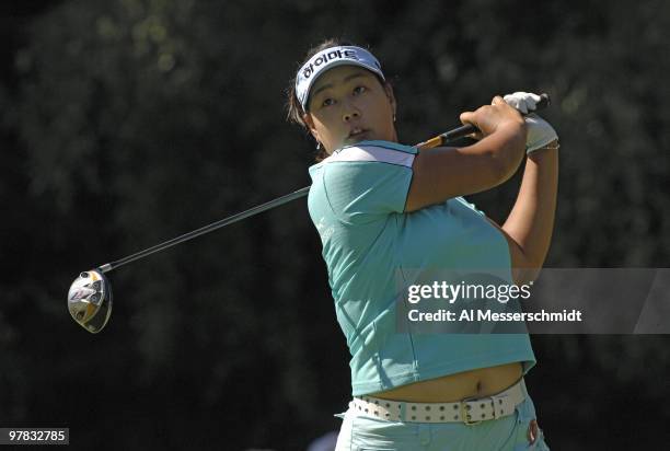 First-round leader Jee Young Lee at Columbia-Edgewater Country Club during the second round of the Safeway Classic in Portland, Oregon on Saturday,...