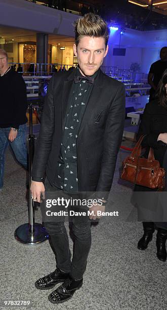 Henry Holland attends the Greatest Fashion Show On Earth at Westfield on March 18, 2010 in London, England.