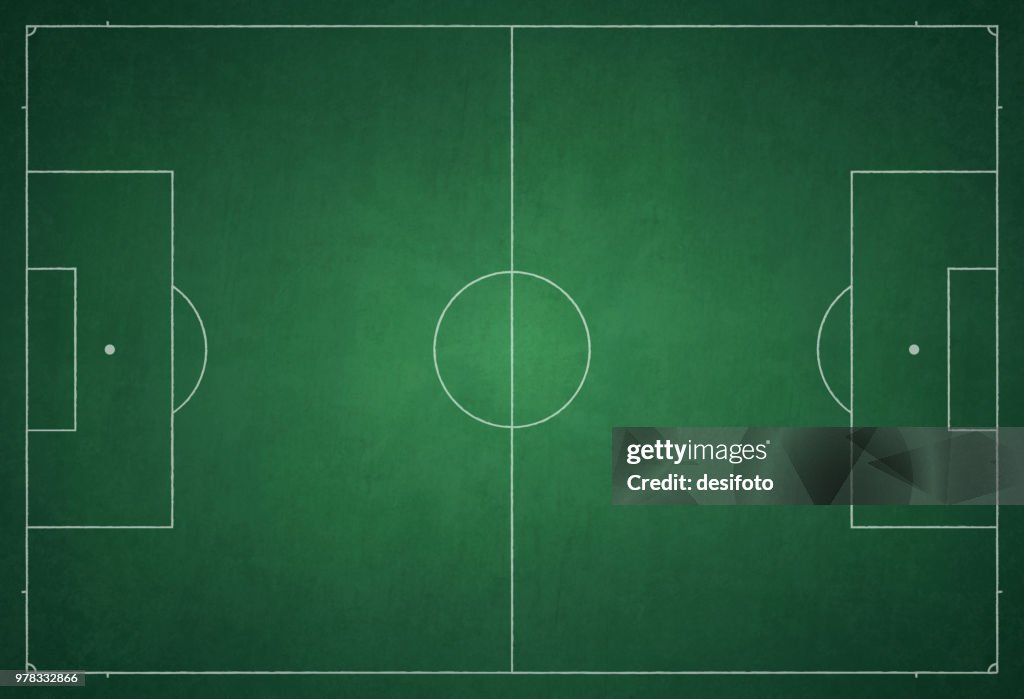 Fotbollsplan / fältet vektorillustration