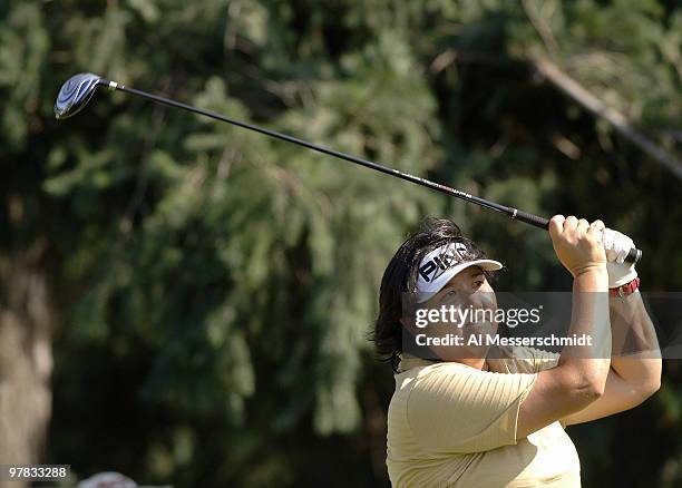 Pat Hurst on the 14th tee during the final round of the Safeway Classic at Columbia-Edgewater Country Club in Portland, Oregon on August 20, 2006.