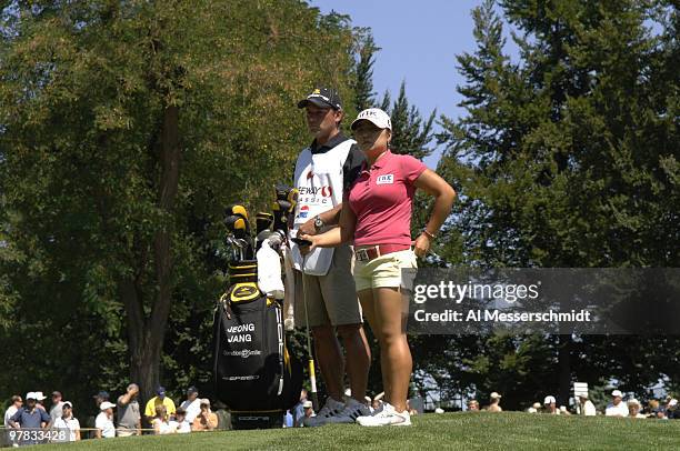 Jeong Jang on the 13th tee at Columbia-Edgewater Country Club during the final round of the Safeway Classic August 20, 2006 in Portland.