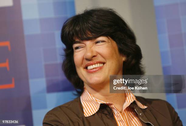 Chief International Correspondent for CNN Christiane Amanpour speaks during CNN's Media Conference For The Election of the President 2008 at the Time...