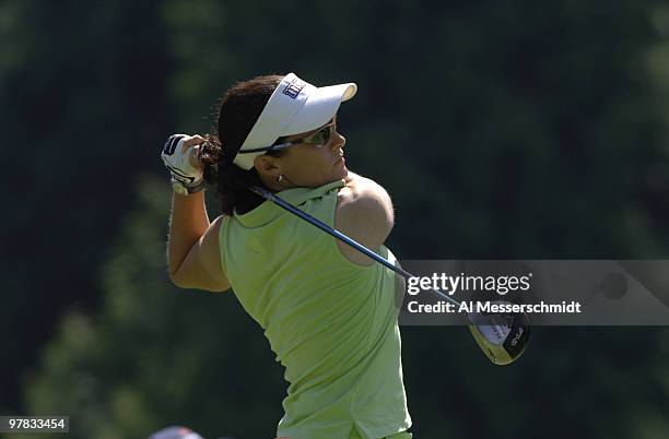 Rachel Heatherington on the 14th tee at Columbia-Edgewater Country Club during the final round of the Safeway Classic August 20, 2006 in Portland.