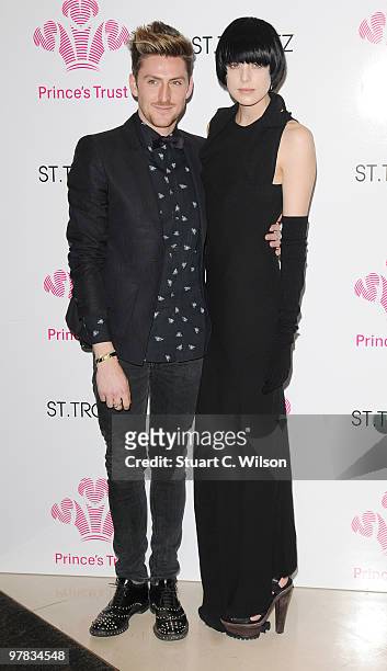 Henry Holland and Agyness Deyn arrive for the Prince's Trust Spring Ball supported by St Tropez at the Hurlingham Club on March 18, 2010 in London,...
