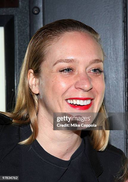 Actress Chloe Sevigny attends "The Runaways" New York premiere at Landmark Sunshine Cinema on March 17, 2010 in New York City.