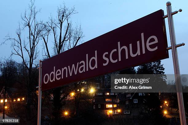 General view shows the Odenwald school on March 18, 2010 in Heppenheim, Germany. Former pupils have claimed they were regulary sexual abused at the...