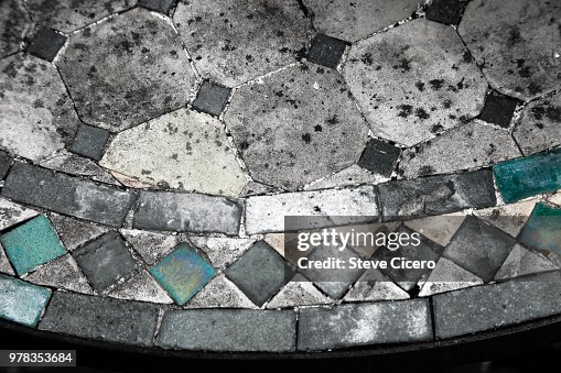 Faded tile surface Faded tile surface