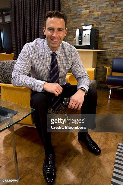 Anthony Lacavera, chief executive officer of Globalive Communications Corp., poses at the company's headquarters in Toronto, Ontario, Canada, on...